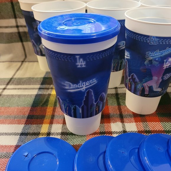 Set of 12 Vintage (2005) Collectible L.A. Dodgers Stadium Holo Cups ⚾⚾⚾ - Picture 5 of 11